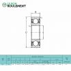 Rodamiento de bolas R10-2RS-KML