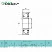 Rodamiento de bolas R12-2RS-KML