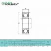 Rodamiento de bolas R18-2RS-KML