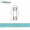Rodamiento de bolas R2-2RS-KML