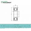 Rodamiento de bolas R20-2RS-KML