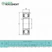 Rodamiento de bolas R4-2RS-KML