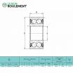 Rodamiento de bolas 3204-2RS-ATN9-KML