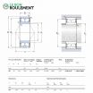Rodamiento de bolas 3304-A-2RS1-TN9-C3-MT33-SKF