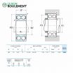 Rodamiento de bolas 3307-B-2RS-TNG-C3-NSK