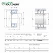 Rodamiento de bolas 3310-D-NR-CB-M-SKF