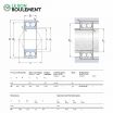 Rodamiento de bolas 3313-A-2Z-C3-MT33-SKF
