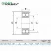 Rodamiento de bolas 3806-2RS-ZEN