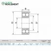 Rodamiento de bolas 3807-2RS-ZEN