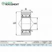 Rodamiento de bolas S3203B-2RS-ZEN