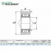 Rodamiento de bolas S3204B-2RS-ZEN