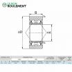 Rodamiento de bolas S3206B-2RS-ZEN