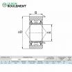Rodamiento de bolas S3308B-2RS-ZEN