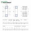 Rodamiento de bolas 609-C3-SKF