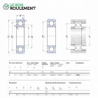 Rodamiento de bolas 618/4-SKF