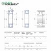 Rodamiento de bolas 627-C3-SKF