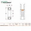 Rodamiento de bolas 61804-BHTS-2RS-VT250-280