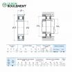 Rodamiento de bolas 61808-VV-NSK