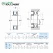 Rodamiento de bolas 61808-ZZ-NSK