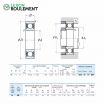 Rodamiento de bolas 61818-DDU-NSK