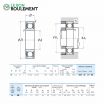 Rodamiento de bolas 61819-ZZ-NSK