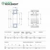 Rodamiento de bolas 61822-SKF