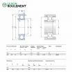Rodamiento de bolas 61840-SKF