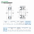 Rodamiento de bolas 61903-DDU-NSK