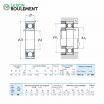 Rodamiento de bolas 61908-VV-NSK