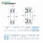 Rodamiento de bolas 61910-DDU-NSK