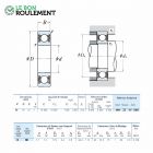 Rodamiento de bolas 61911-DDU-NSK