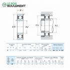 Rodamiento de bolas 61912-DDU-NSK