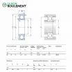 Rodamiento de bolas 61912-SKF