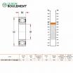 Rodamiento de bolas 61913-BHTS-2RS-VT250-280