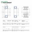 Rodamiento de bolas 61916-2RS1-SKF