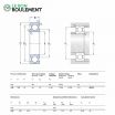 Rodamiento de bolas 61926-SKF