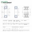 Rodamiento de bolas W61805-2RS1-SKF