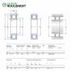 Rodamiento de bolas 61819-2RS1-C3-SKF