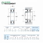 Rodamiento de bolas 61905-DDU-C3-NSK