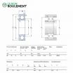 Rodamiento de bolas 61913-C3-SKF