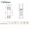 Rodamiento de bolas 6003-BHTS-2RS-VT250-280