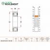 Rodamiento de bolas 6005-BHTS-2RS-VT250-280