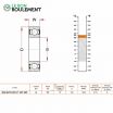 Rodamiento de bolas 6006-BHTS-2RS-VT250-280